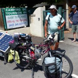Un cyclo-campeur super équipé électroniquement